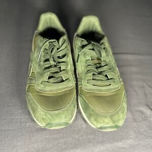 Reebok Classic Men Size 8 Green Suede Mesh Lace up Sneakers Casual Shoes